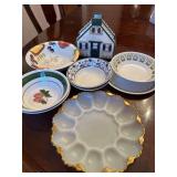 Egg Plate and Miscellaneous Bowls