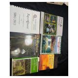 Fly fishing reference materials.