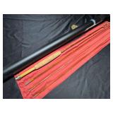 Custom split-cane bamboo fishing rod. A