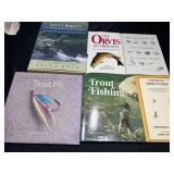 Fly fishing reference materials.