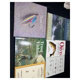 Fly fishing reference materials.