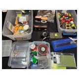 Fishing tackle with reels