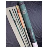 Graphite, fishing rod. A