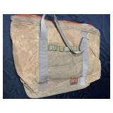 Large tote by fishpond