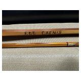 Custom split-cane bamboo fishing rod. A