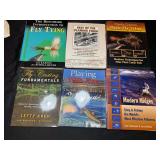 Fly fishing reference materials.