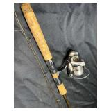 Micro, light rod and fishing reel combination