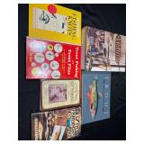 Fly fishing reference materials.