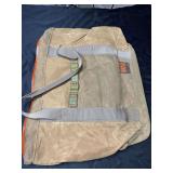 Large tote by fishpond
