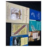 Fly fishing reference materials.