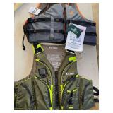 Two life jackets, personal flotation devices