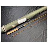 Custom split-cane bamboo fishing rod. A