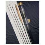 Graphite, fishing rod. A.