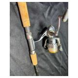 Rod and fishing reel combination