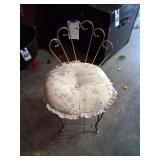 Metal Powder Room Chair