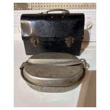 Vintage Lunch Box and 1942 US Army Mess Kit