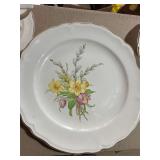 7Plates, 5Bowls, 3 Cup and Saucers, Serving Plate and Serving Bowl