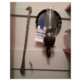 Wall Lamp and Shoe Horn