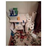 Surplus Lot bring Boxes, Paper Towels, Toilet Paper and more