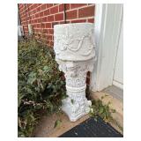 Cement Planter on Pedestal
