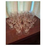 Vintage Libbey Golden Foliage Glassware