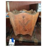 Wood Trash Can