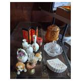Assorted Minatures and Candle Holders