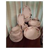 Grindey Dishes 7 Plates, 4 Lunch Plates, 5 Bowls, 8 Bread Plates, 7 Saucers, 2 Cups and Serving Bowl