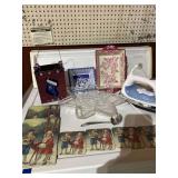 Iron, Glass Christmas Plate, Coasters, Baking Dish