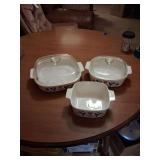 3 Piece Corning Bakeware