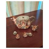 Miniature Cerub Tea Set