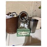 Lighted Mirror, Electrical Cords, Trash Cans, Door Stop