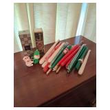 Box of Candles and Candle Holder