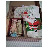 Holiday Towels and Porcelain Dolls