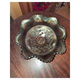 Fenton Butterfly and Berry Bowl 19"