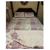 Queen and 2 Twin Pink Quilts/Comforters with Shams