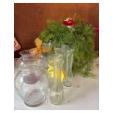 Floral Arrangement and Vases