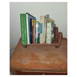 Rooster Book Shelf with Books