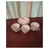 Nipon 6 Saucers and 3 Cups