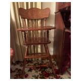 Pressed Back High Chair
