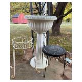 3 Plant Stands and Planters
