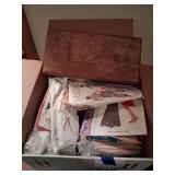 Vintage Sewing Patterns and Sewing Box