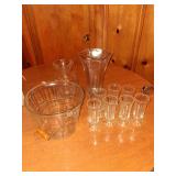 Assorted Glass, Ice Bucket, Glasses, Vases