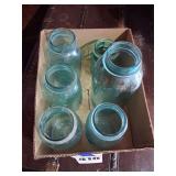 6 Blue Ball Canning Jars