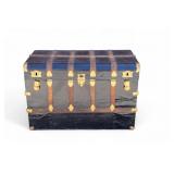 Early 20th C. Steamer Trunk w/ Brass Details