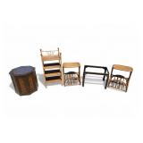 Asian End Table, Rattan Side Tables, & More