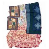 Vintage Handmade Quilts (3) + Blanket