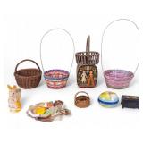 20th C. Easter Baskets & Other Items