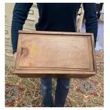 American Folk Art Painted Candle Box