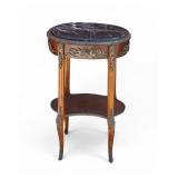Louis XVI Style Gueridon Marble Top Table